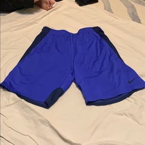 Blue nike shorts
